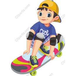 Skateboarding Boy