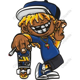 Playful Skateboarder