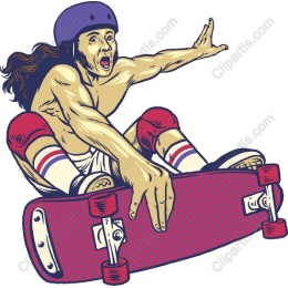 Vibrant Skateboarder
