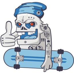 Skateboard Skeleton