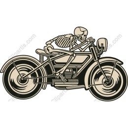 Skeleton Motorcycle Rider