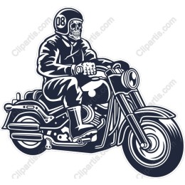 Skeleton Rider Motorcycle