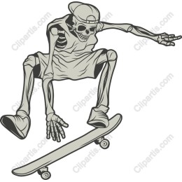 Skeleton Skateboarder