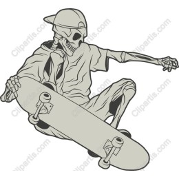 Skeleton Skateboarder