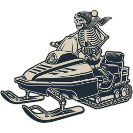 Skeleton Snowmobile