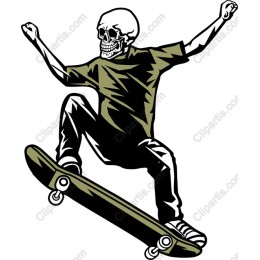 Skeleton Skateboarder