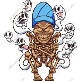 Skeleton & Ghosts Halloween