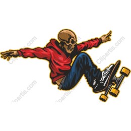 Skull Skateboarder