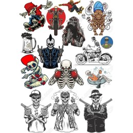 Skeleton Clipart Bundle - Fun & Edgy