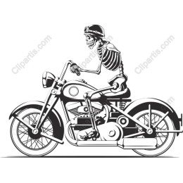 Skeleton Rider Motorcycle