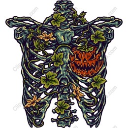 Harvested Bones - Halloween Skeleton
