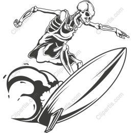 Surfing Skeleton