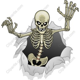 Spooky Skeleton Burst