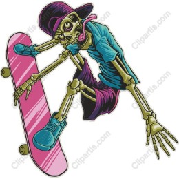 Skeleton Skateboarder