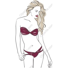 Chic Burgundy Bikini
