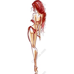 Elegant Swimsuit Model