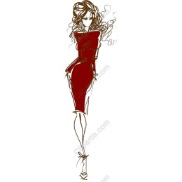 Chic Burgundy Dress