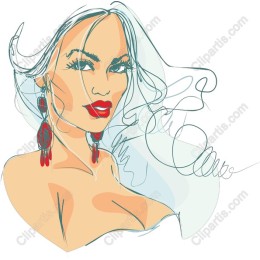 Elegant Woman in Vibrant Style