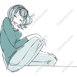 Stylish Seated Woman
