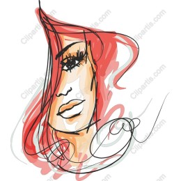 Elegant Line Art Portrait
