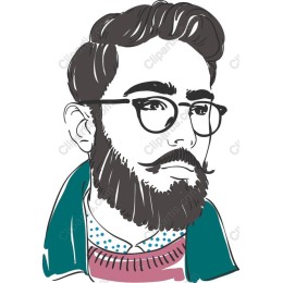 Stylish Bearded Man