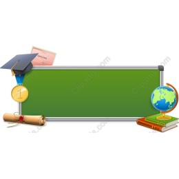 Educational Chalkboard with Academic Symbols