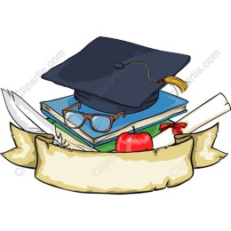 Graduation Cap and Books