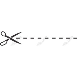 Scissors and Dotted Line