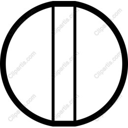 Modern Split Circle Icon