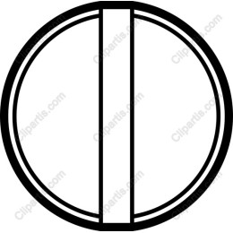 Minimalist Circular with Vertical Stripe