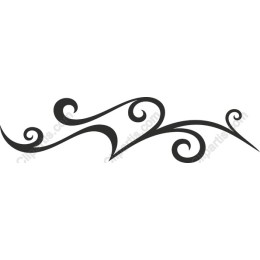 Elegant Black Swirl