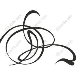 Elegant Black Swirl