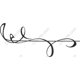 Elegant Bird Line Art