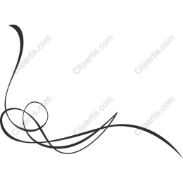 Elegant Black Swirl
