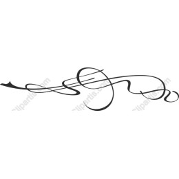 Elegant Swirl Flourish Clipart