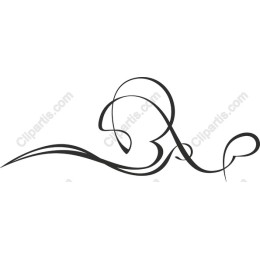 Elegant Hand-Drawn Swirl
