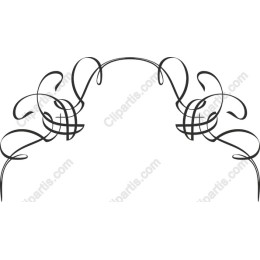 Elegant Black Ornament Border