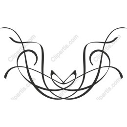 Elegant Black Ornamental