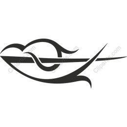 Stylized Bird in Flight