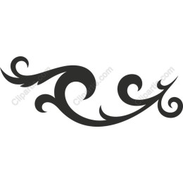 Elegant Black Swirl