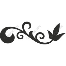 Elegant Floral Swirl