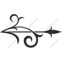 Elegant Vintage Floral Arrow