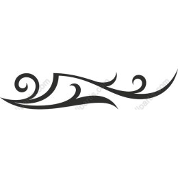Elegant Black Decorative Flourish