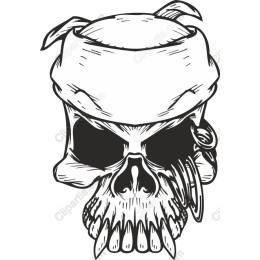 Skull with Bandana