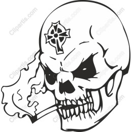 Rebellious Skull Smoke work