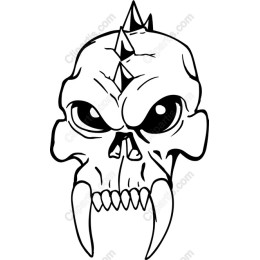 Fierce Spiked Skull