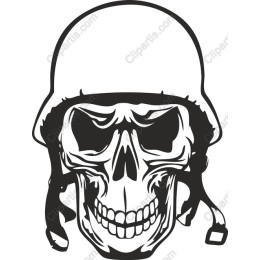 Edgy Military Skull