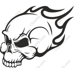 Flaming Skull