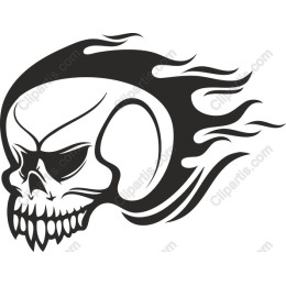 Flaming Skull