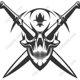 Menacing Skull and Swords